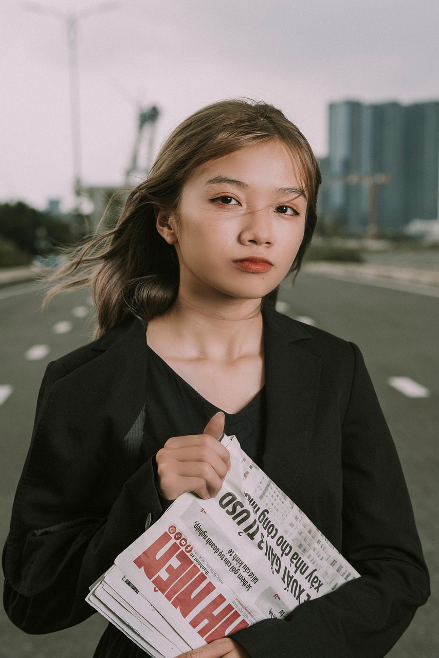 woman, model, news paper, female, fashion, vietnam, asia, portrait, woman, news paper, portrait, portrait, portrait, portrait, portrait